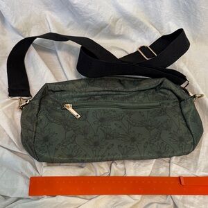 Kedzie Floral Green Crossbody Bag